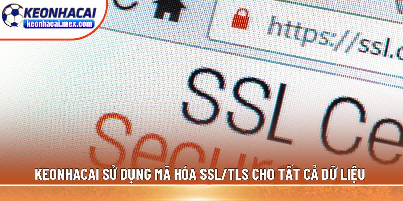 Keonhacai sử dụng mã hóa SSL/TLS cho tất cả dữ liệu